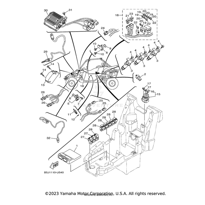 Engine Control Unit Assembly by Yamaha