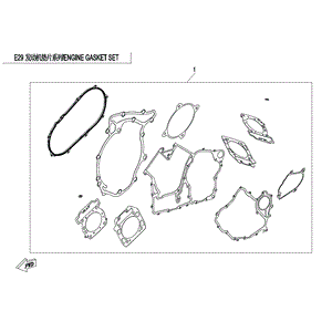 Engine Gasket Kit by CF Moto 0JYA-0000A0-00002 OEM Hardware 0JYA-0000A0-00002 Northstar Polaris