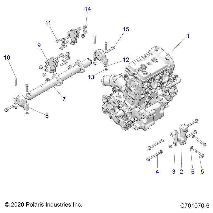 Engine Mount Weld, Black by Polaris