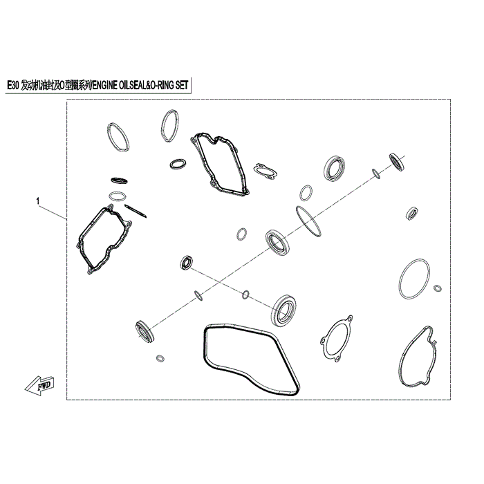 Engine Oil Seal & O-Ring Set by CF Moto