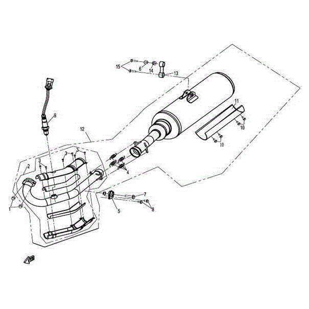 Exhaust Pipe Assy by CF Moto