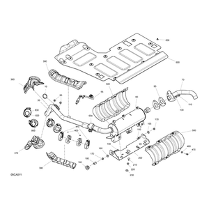 Exhaust Pipe by Can-Am 707601959 OEM Hardware 707601959 Off Road Express Peach St