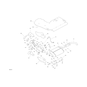 Exhaust Pipe Out by Can-Am 707603105 OEM Hardware 707603105 Off Road Express