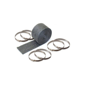 Exhaust Wrap & Locking Ties Kit Black Titanium 2" x 25' by DEI 901139 Exhaust Heat Wrap 790-01013 Western Powersports