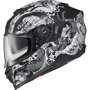 Exo-T520 Nama-Sushi Helmet by Scorpion Exo T52-1107 Full Face Helmet 75-21202X Western Powersports 2X / Black/White