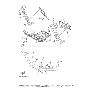 Extension, Front Fender 1 by Yamaha 2MB-K8185-00-00 OEM Hardware 2MB-K8185-00-00 Off Road Express