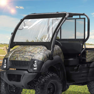 Fabric Front Windshield for Kawasaki Mule 610 600 SX 600 by Kemimoto FTVWS015 Full Windshield FTVWS015 Kemimoto