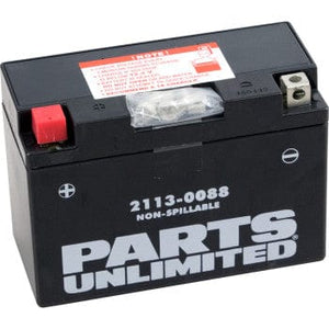 Factory-Activated AGM Maintenance-Free Battery - YT9B-4/YT9B-BS by Parts Unlimited 2113-0088 AGM Battery 21130088 Parts Unlimited Drop Ship