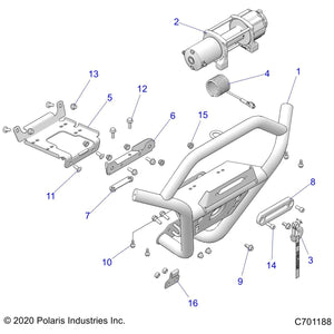 Fairlead,Hawse,Mach,Hc by Polaris 5139707 OEM Hardware P5139707 Off Road Express