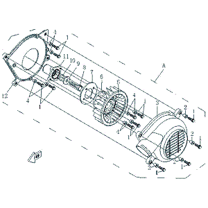 Fan Assy. by CF Moto 018A-180000 OEM Hardware 018A-180000 Northstar Polaris