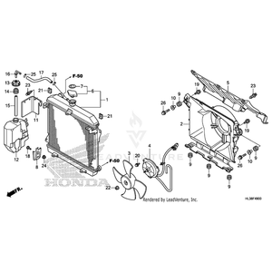 Fan, Cooling by Honda 19020-HL3-A01 OEM Hardware 19020-HL3-A01 Off Road Express Peach St