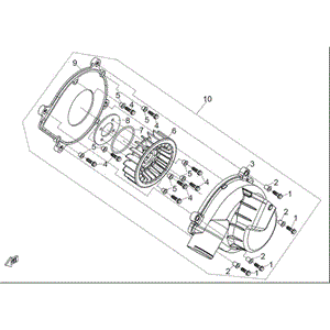 Fan Housing by CF Moto 0800-180006-2000 OEM Hardware 0800-180006-2000 Northstar Polaris