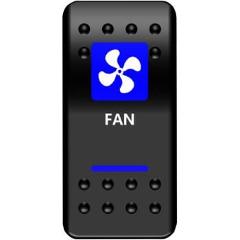 Fan Rocker Switch Blue by Moose Utility