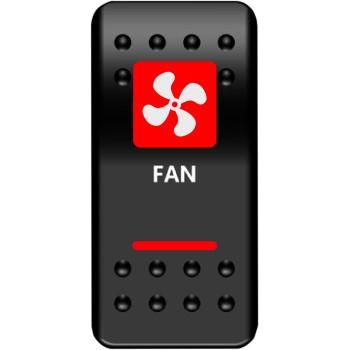 Fan Rocker Switch Red by Moose Utility