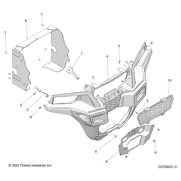 Fascia Bracket, Lower, Left by Polaris