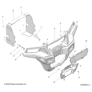 Fascia Bracket, Lower, Right by Polaris 5260921 OEM Hardware P5260921 Off Road Express