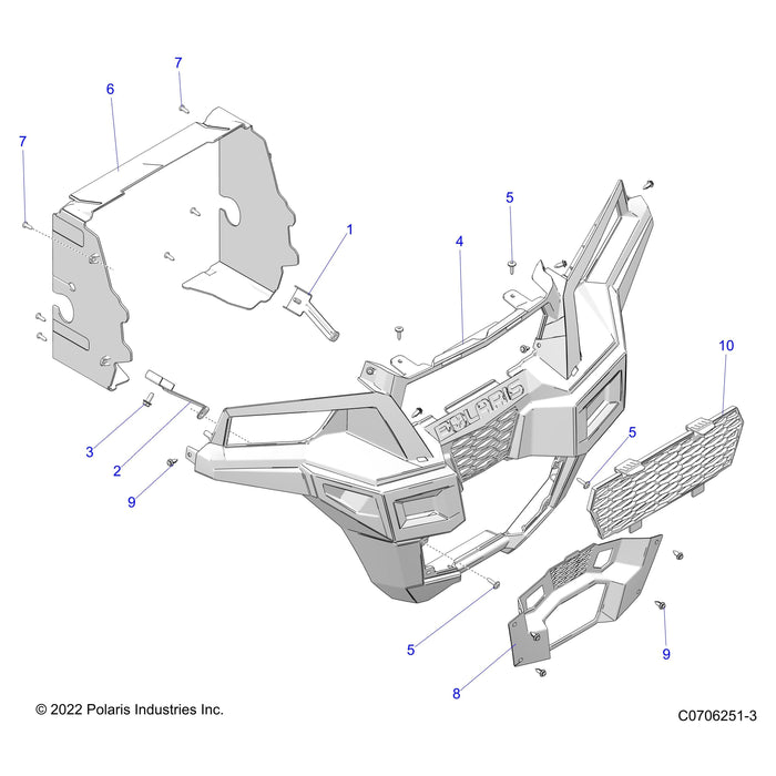 Fascia Bracket, Lower, Right by Polaris