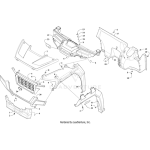 Fascia, Front - Green By Arctic Cat 9606-234 OEM Hardware 9606-234 Off Road Express