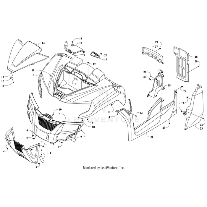 Fascia, Lower Front By Arctic Cat