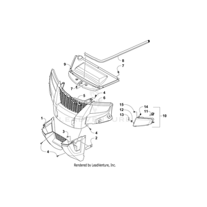 Fascia, Lower - Front By Arctic Cat 7506-136 OEM Hardware 7506-136 Off Road Express