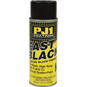 Fast Black 1500F High Temp Flat Finish by PJ1 16-HIT Hi Temp Paint 57-0161 Western Powersports