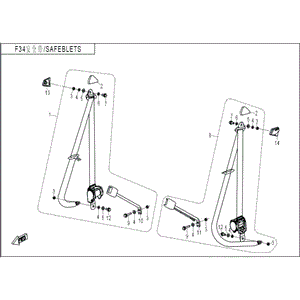 Fastener Comp.(Lh) by CF Moto 7030-345000 OEM Hardware 7030-345000 Northstar Polaris