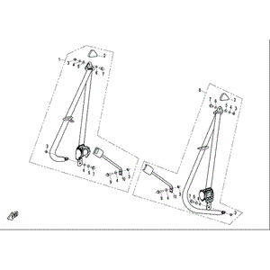 Fastener Comp.(Lh) by CF Moto 9030-345000 OEM Hardware 9030-345000 Northstar Polaris