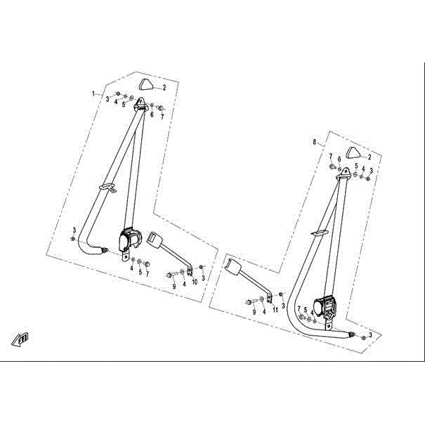 Fastener Comp.(Lh) by CF Moto