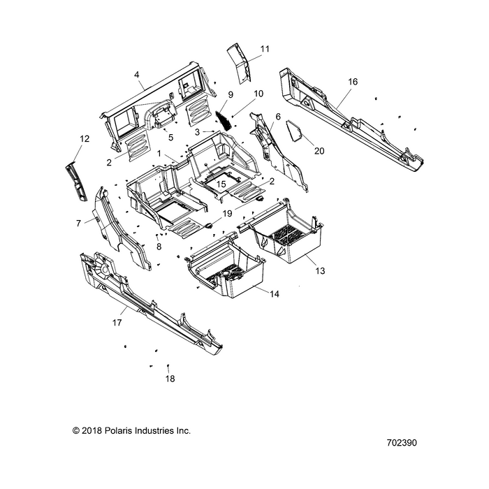 Fender Assembly, Rear by Polaris