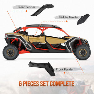 Fender Flares for Can-Am Maverick X3 / X3 Max by Kemimoto B0103-00201 Fender Flare B0103-00201 Kemimoto