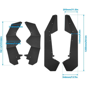 Fender Flares Kit for Polaris RZR PRO XP 2020-2023 by Kemimoto B0103-01301BK Fender Flare B0103-01301BK Kemimoto