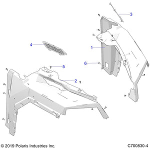 Fender-Fr,Pnt,Lh,Rtr,Av.Gray by Polaris 5456606-453 OEM Hardware P5456606-453 Off Road Express Drop Ship