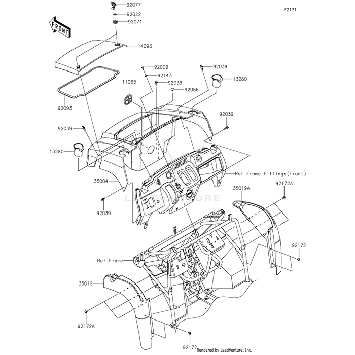 Fender-Front,B.White by Kawasaki