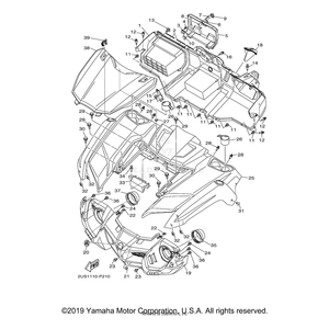 Fender, Front by Yamaha 1XD-F1511-00-00 OEM Hardware 1XD-F1511-00-00 Off Road Express