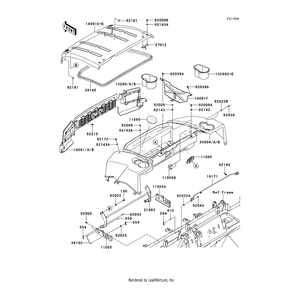 Fender-Front,Cnt,S.Gr by Kawasaki 35004-0096-31R OEM Hardware 35004-0096-31R Off Road Express Drop Ship