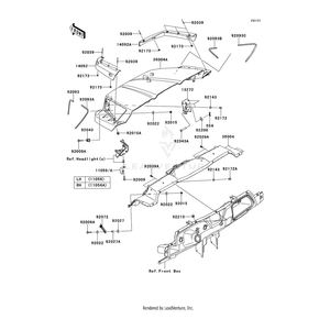 Fender-Front,Front,S.Yel by Kawasaki 35004-0333-40E OEM Hardware 35004-0333-40E Off Road Express Drop Ship