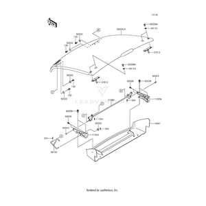 Fender-Front,Hood,B.White by Kawasaki 35004-0029-266 OEM Hardware 35004-0029-266 Off Road Express Drop Ship