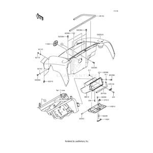 Fender-Front,Storage,B.Wh by Kawasaki 35004-0048-266 OEM Hardware 35004-0048-266 Off Road Express Drop Ship