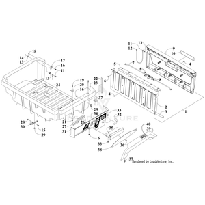 Fender, Rear - Assembly - Upper Left By Arctic Cat 4406-817 OEM Hardware 4406-817 Off Road Express Drop Ship