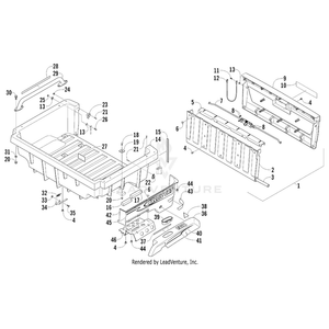 Fender, Rear - Assembly - Upper Left Desert Red By Arctic Cat 2516-363 OEM Hardware 2516-363 Off Road Express Drop Ship