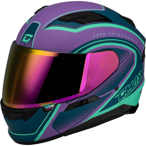 FF-98 Aftershock Helmet by GMAX F19841016-ECE Full Face Helmet 72-5141L Western Powersports Purple/Blue Matte / LG