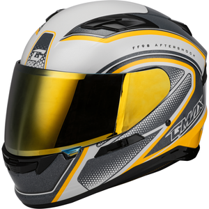 FF-98 Aftershock Helmet by GMAX F19841038-ECE Full Face Helmet 72-51432X Western Powersports White/Silver Metallic / 2X