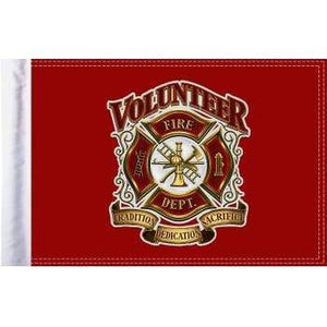 Fire Department Flag - 10" x 15" by Pro Pad FLG-VFD15 Specialty Flag 05211682 Parts Unlimited