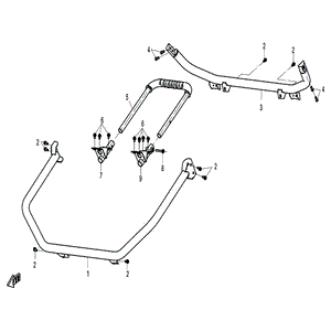 Fixing Bracket Lh by CF Moto 9060-037510-1000 OEM Hardware 9060-037510-1000 Northstar Polaris