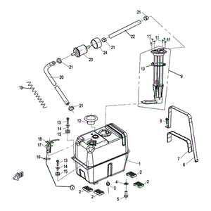 Fixing Plate Tank by CF Moto 9030-120001 OEM Hardware 9030-120001 Northstar Polaris