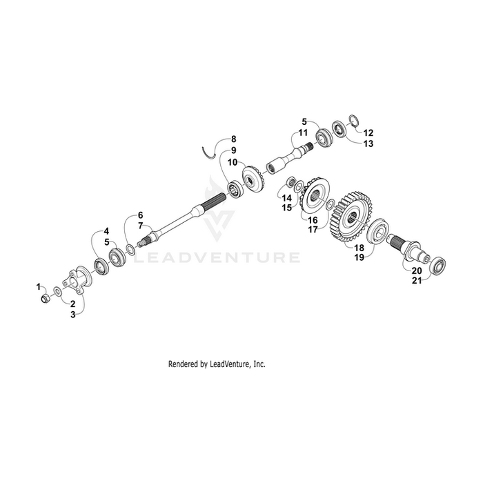 Flange,Output Drive-Assy By Arctic Cat