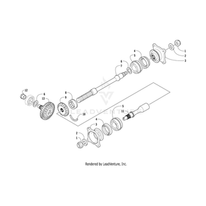 Flange, Output Joint - Rear, Assembly By Arctic Cat 0819-005 OEM Hardware 0819-005 Off Road Express