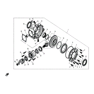 Flange Rear Axle by CF Moto 9060-300104 OEM Hardware 9060-300104 Northstar Polaris