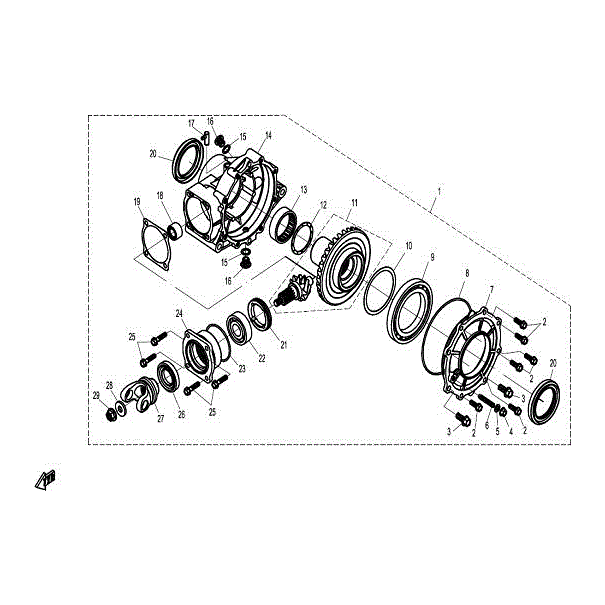 Flange Rear Axle by CF Moto