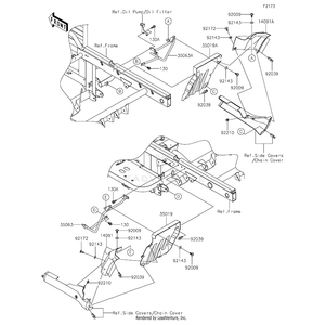 Flap,Rear,Lh by Kawasaki 35019-0066 OEM Hardware 35019-0066 Off Road Express Peach St